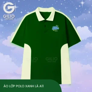 Áo Lớp Polo Xanh Lá A11
