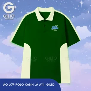 Áo lớp Polo xanh lá