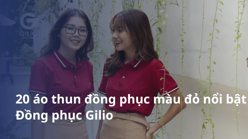 Áo thun đồng phục màu đỏ