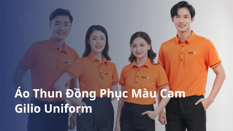 Áo thun đồng phục màu cam