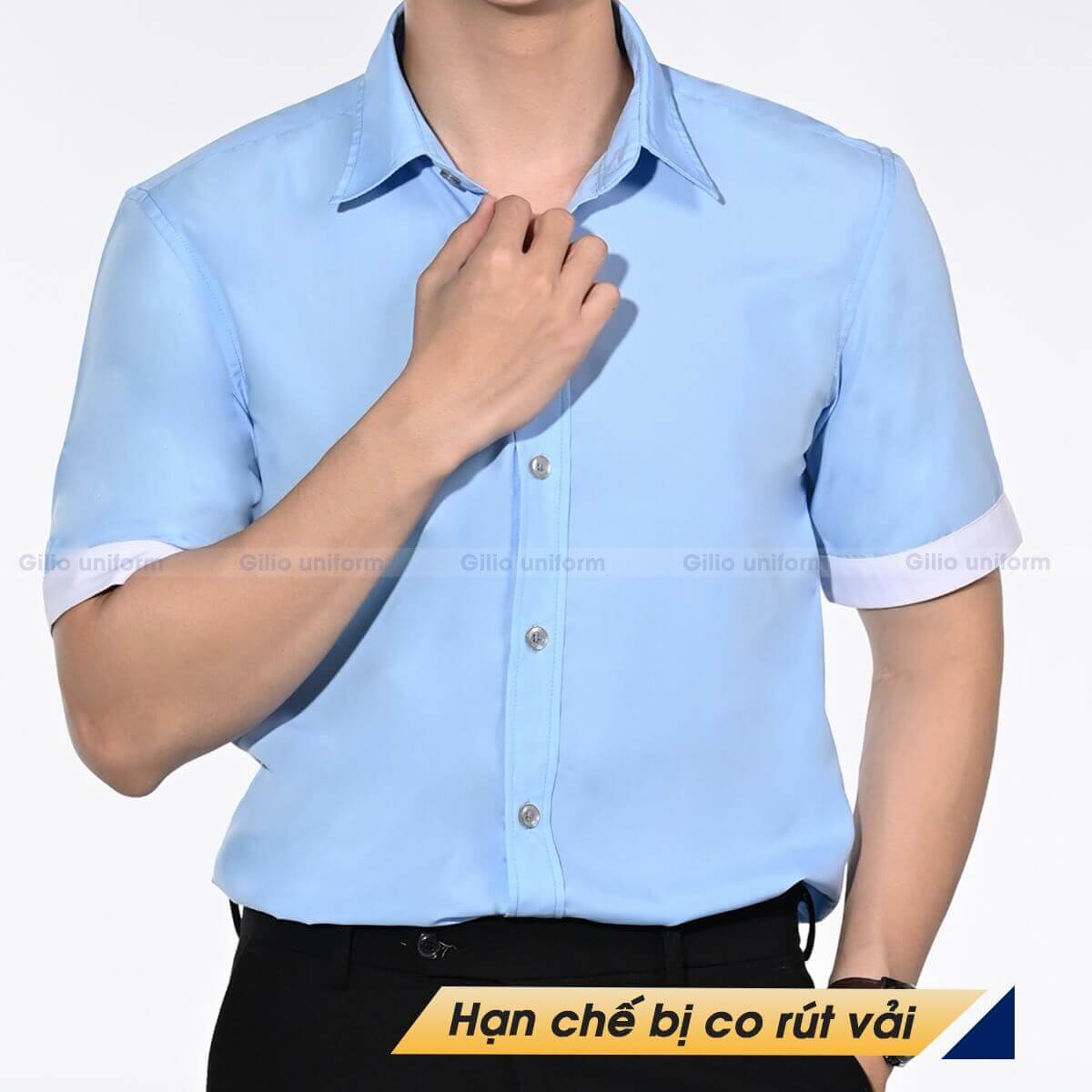 Áo khoác gió đồng phục xanh Coban
