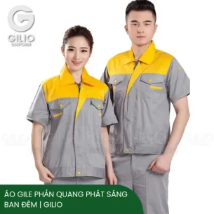 Áo Gile Phản Quang Phát Sáng Ban Đêm | Gilio