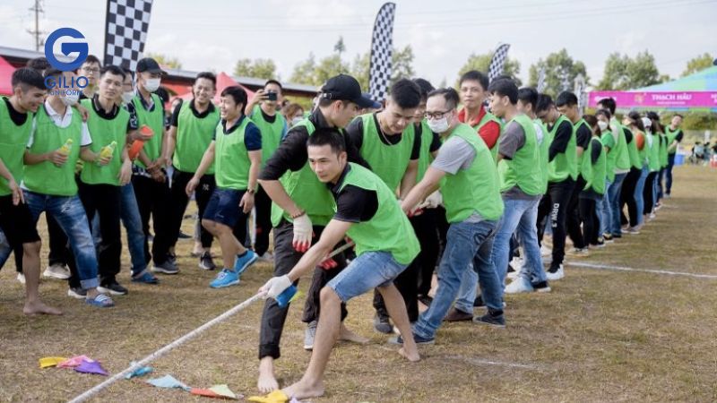 áo lưới team building xanh lá cây