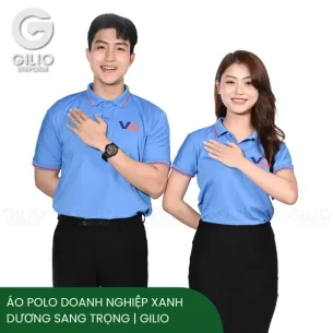 Áo Polo Doanh Nghiệp Xanh Dương Sang Trọng