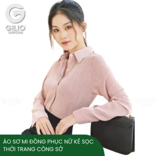 Áo Sơ Mi Đồng Phục Nữ Kẻ Sọc Thời Trang Công Sở