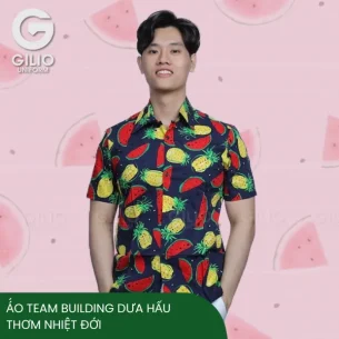 Á́o team building dưa hấu thơm nhiệt đới