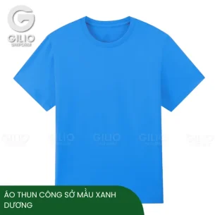 Áo thun công sở mà̀u xanh dương