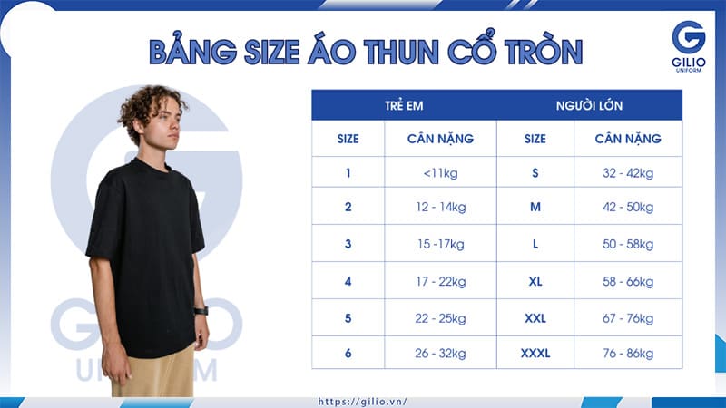 áo thun cổ tròn đồng phục