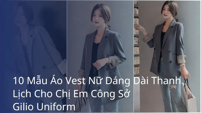 áo vest nữ dáng dài