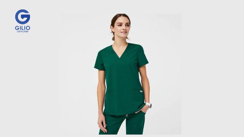 Bộ Scrubs áo phẫu thuật xanh lá cây