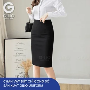 Chân váy công sở màu đen