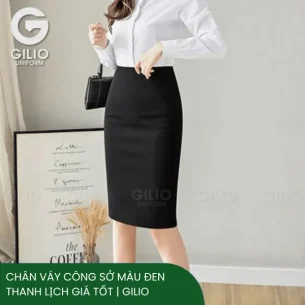 Chân Váy Công Sở Màu Đen Thanh Lịch Giá Tốt | Gilio