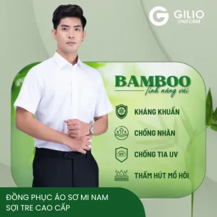 Đồng phục áo sơ mi nam sợi tre cao cấp