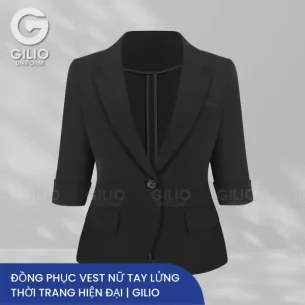 Đồng phục vest nữ tay lửng