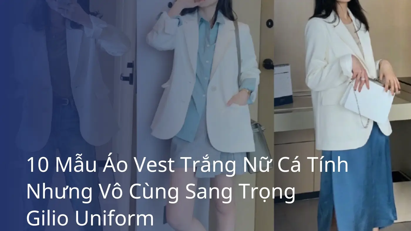 vest trắng nữ