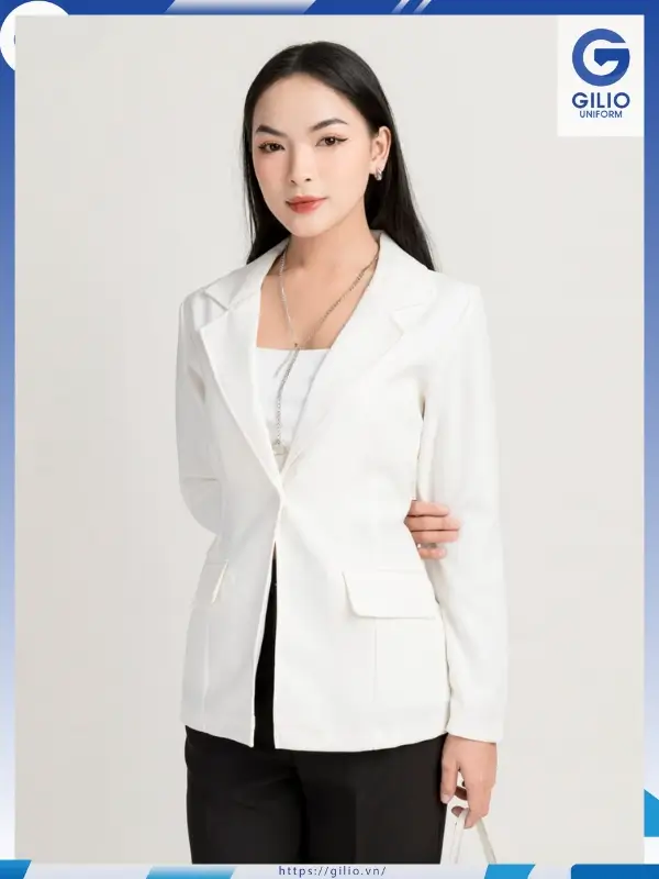 áo vest trắng nữ