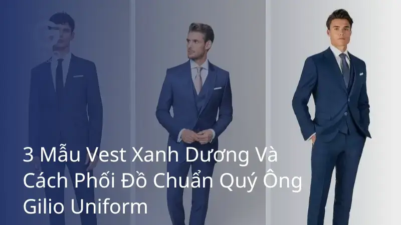 vest xanh dương