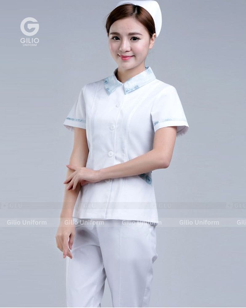 mẫu áo blouse bác sĩ nữ