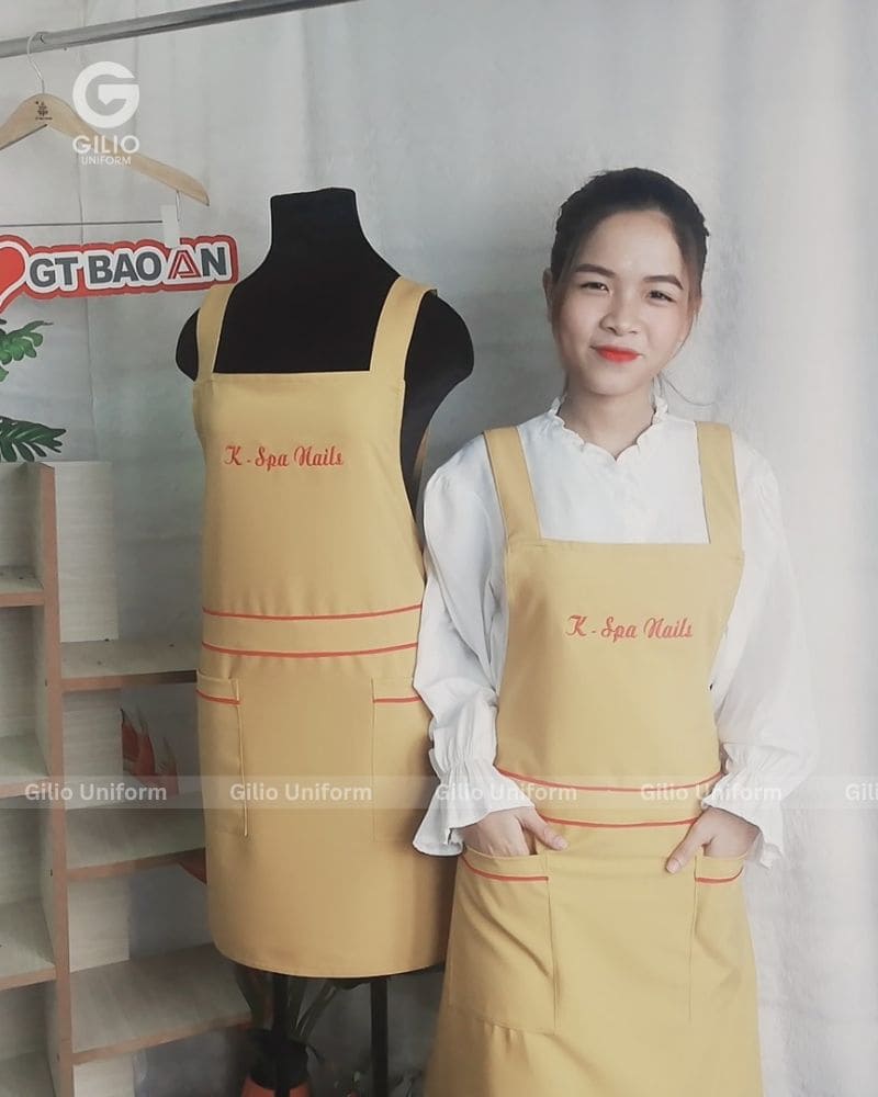 tạp dề may sẵn