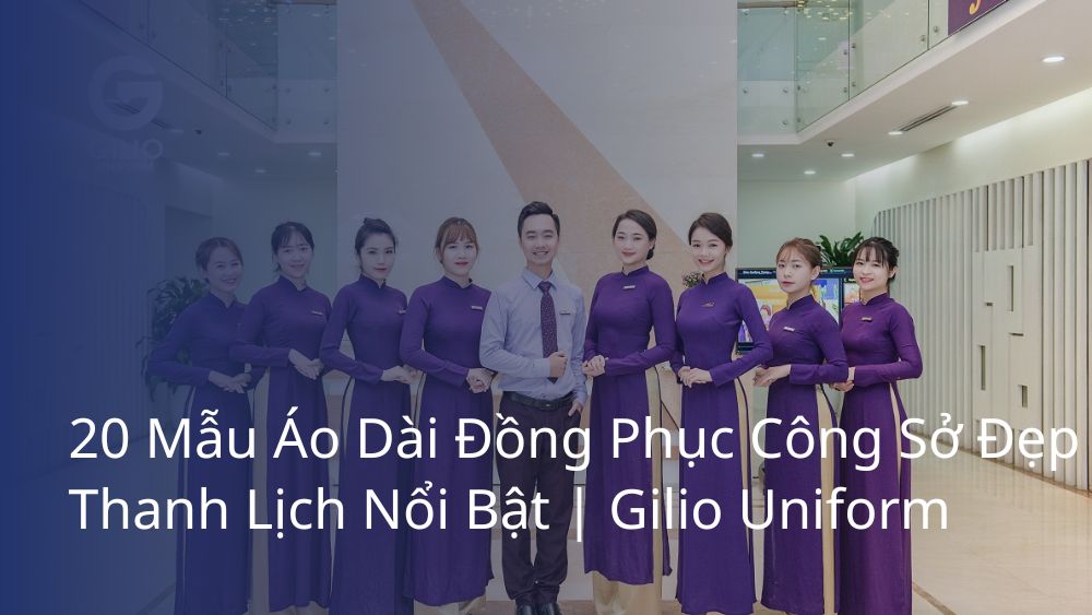 áo dài đồng phục công sở đẹp