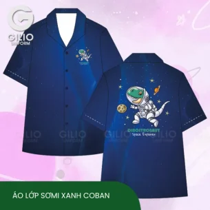 Áo lớp Sơmi Xanh Coban