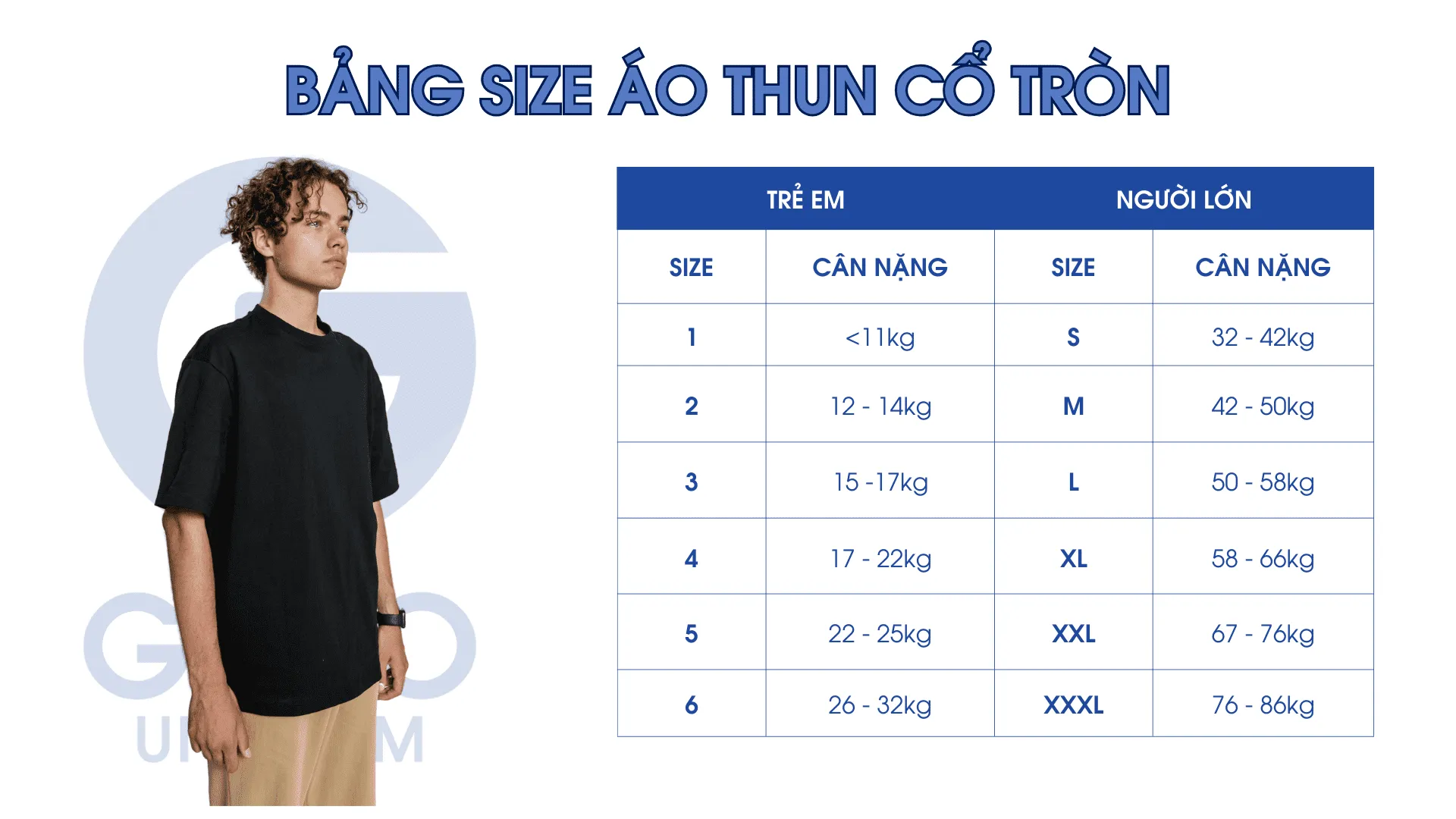 áo thun đồng phục cổ tròn