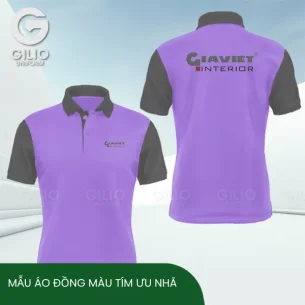Mẫu áo đồng màu tím ưu nhã