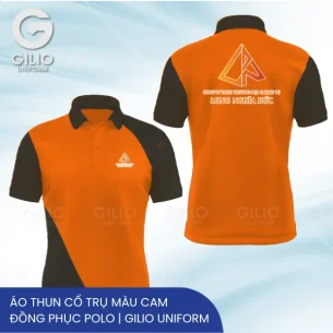 Áo thun cổ trụ màu cam rực rỡ