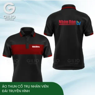 Áo Thun Cổ Trụ Nhân Viên Đài Truyền Hình