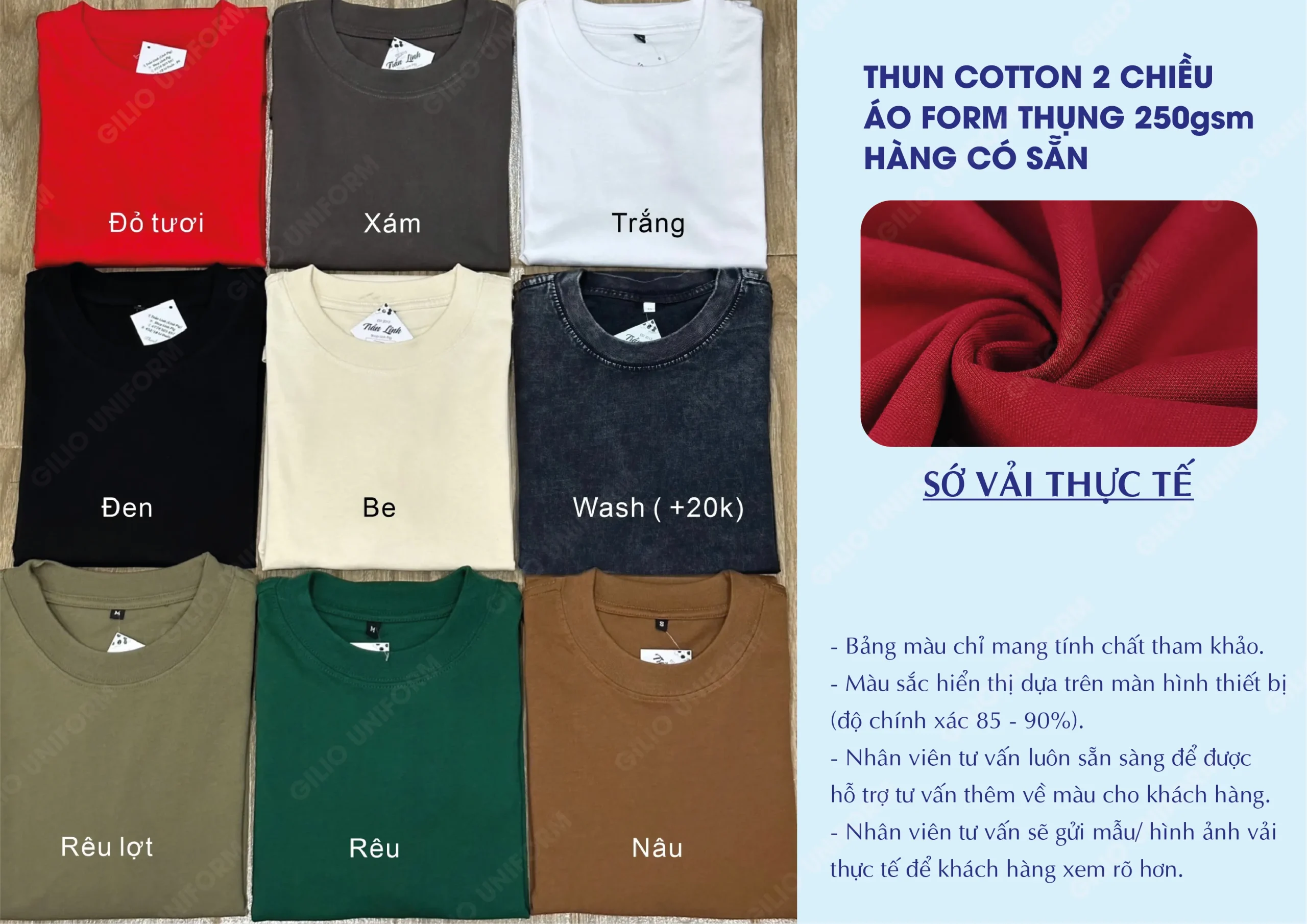 Vải thun cotton 2 chiều