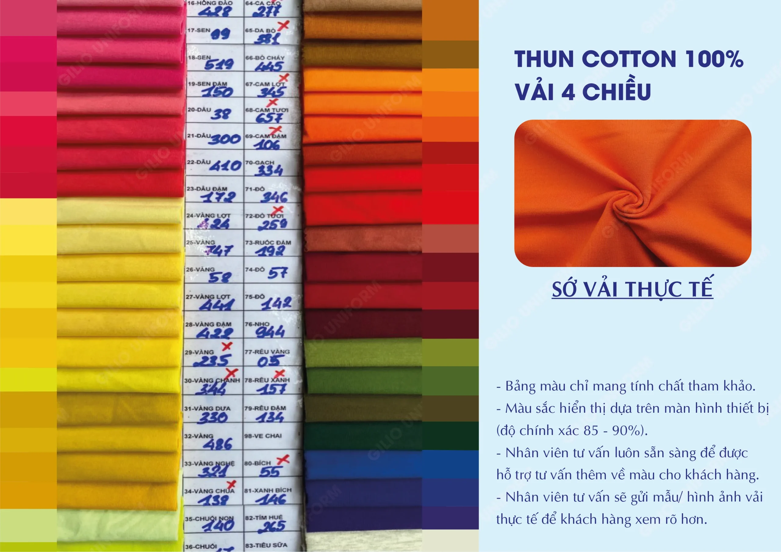 vải cá sấu cotton 100%