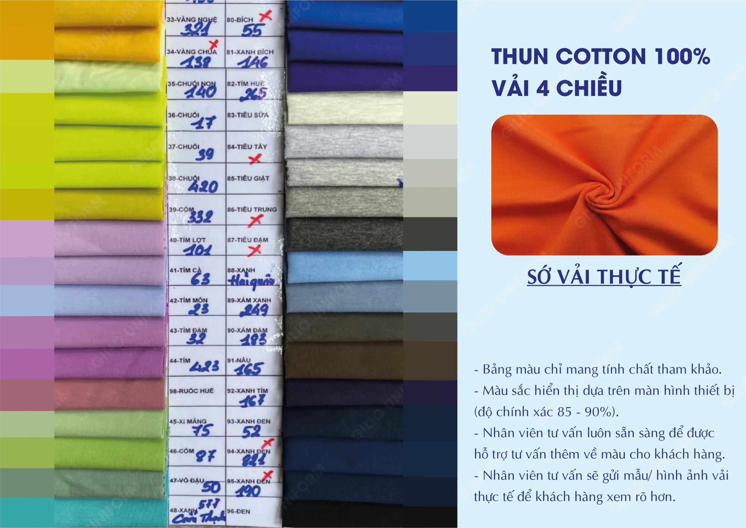 vải cá sấu cotton 100%