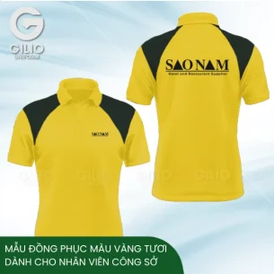 Mẫu Đồng Phục Màu Vàng Tươi Dành Cho Nhân Viên Công Sở