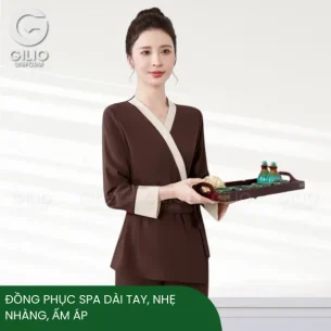 Đồng phục spa dài tay, nhẹ nhàng, ấm áp