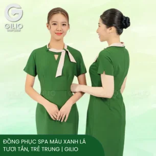 Đồng Phục Spa Màu Xanh lá