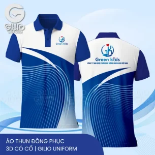 In áo thun đồng phục 3D có cổ