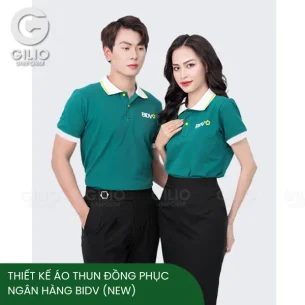 Thiết kế áo thun đồng phục ngân hàng BIDV (New)
