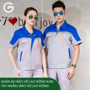 Quần áo bảo hộ lao động kaki tay ngắn | Bảo hộ lao động Đà Nẵng