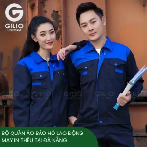 Bộ Quần Áo Bảo Hộ Lao Động - May In Thêu theo yêu cầu tại Đà Nẵng