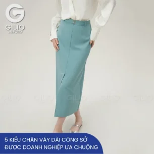 Chân váy dài công sở được ưa chuộng