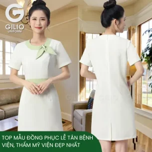 Top mẫu đồng phục lễ tân bệnh viện, thẩm mỹ viện đẹp nhất