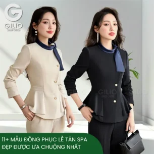 11+ mẫu đồng phục lễ tân spa đẹp được ưa chuộng nhất