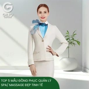 Top 5 mẫu đồng phục quản lý spa/ massage đẹp tinh tế