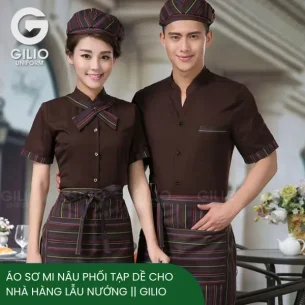áo sơ mi nâu