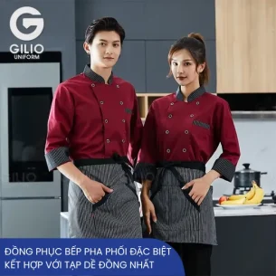 Đồng phục bếp pha phối đặc biệt