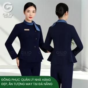 đồng phục quản lý nhà hàng đẹp, ấn tượng may tại đà nẵng