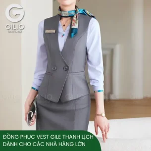 đồng phục vest gile thanh lịch dành cho các nhà hàng lớn